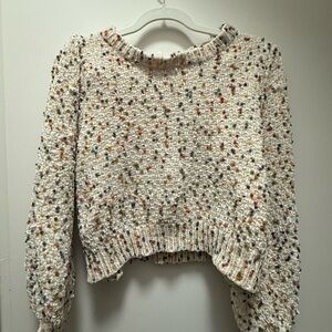 Women's Multicolor Speckled Sweater